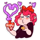 Стикер Имбирная ведьмочка