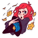 Стикер Имбирная ведьмочка