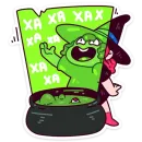 Стикер Имбирная ведьмочка