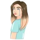 Стикер Girl from CatsiArt