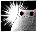 Стикер Gloomy Cat