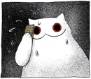 Стикер Gloomy Cat