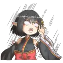 Стикер Госпожа тян