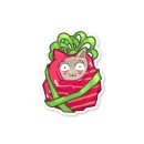 Стикер Gray Kitten