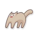 Стикер Gray Kitten