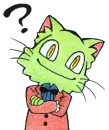 Стикер ミド猫