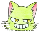 Стикер ミド猫