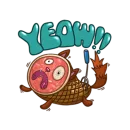 Стикер Ветчинный Кот | Ham Cat