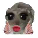 Стикер sad hamster