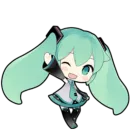 Стикер hatsunemikuline