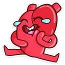 Стикер Heart and Brain