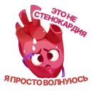 Стикер АНАТОМИЧЕСКОЕ СЕРДЦЕ