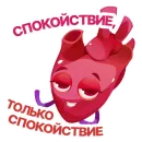 Стикер АНАТОМИЧЕСКОЕ СЕРДЦЕ