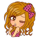 Стикер 2000s gyaru