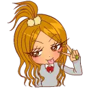Стикер 2000s gyaru