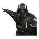 Стикер Helldivers
