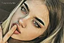 Стикер girl