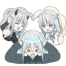 Стикер Серебряные сестренки