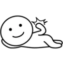 Стикер Хорошо лежу