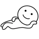 Стикер Хорошо лежу