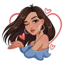 Стикер Жаркая Летта