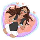 Стикер Жаркая Летта