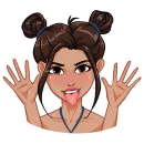 Стикер Жаркая Летта