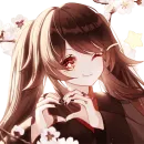 Стикер hu tao waifu