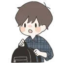 Стикер Я всегда рядом (кун)