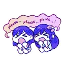 Стикер i love omori sm