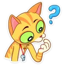 Стикер Котик Ирвин