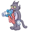 Стикер The Itchy and Scratchy