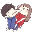 Стикер Jersey Couple