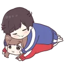 Стикер Jersey Couple