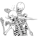 Стикер Груда костей | Skulls