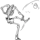 Стикер Груда костей | Skulls