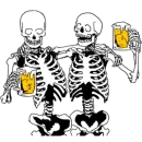 Стикер Груда костей | Skulls