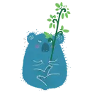 Стикер Keep calm like Koala