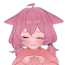 Стикер котячи ласки