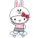 Стикер ℎ𝑒𝑙𝑙𝑜 𝑘𝑖𝑡𝑡𝑦