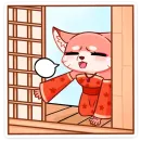 Стикер Кицунэ Аи