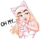 Стикер Кошечка Каталина