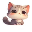 Стикер Котенок Луни