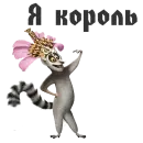 Стикер King Julian
