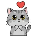 Стикер Котики
