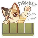 Стикер Лапка и Пломбир
