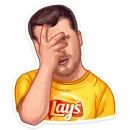 Стикер Lays Футбольные эмоции