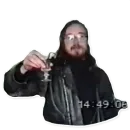 Стикер Летов в тайге