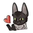 Стикер Летучий Арт