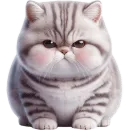 Стикер Полосатый котенок